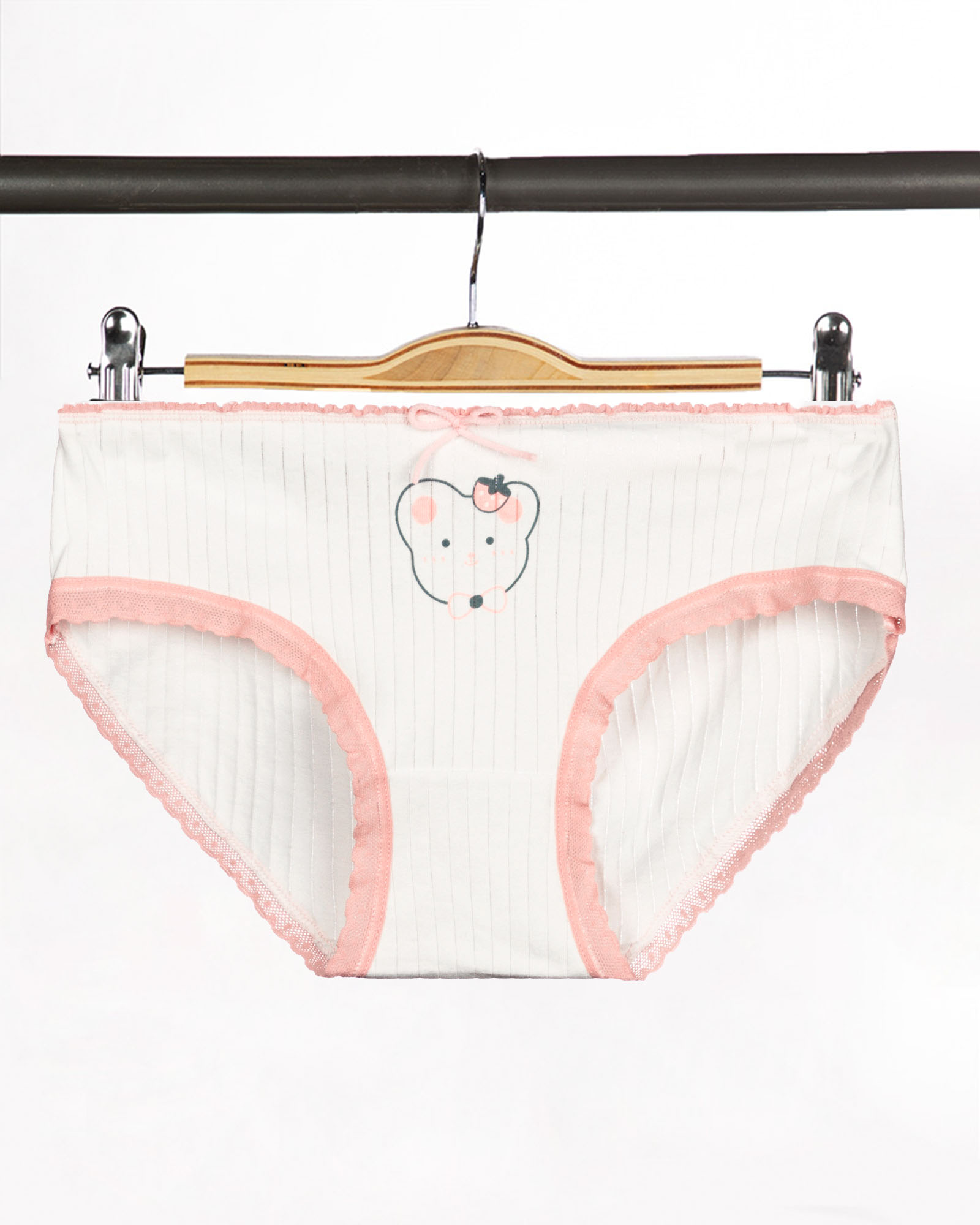 شورت نخی زنانه w41-t6 - سفید