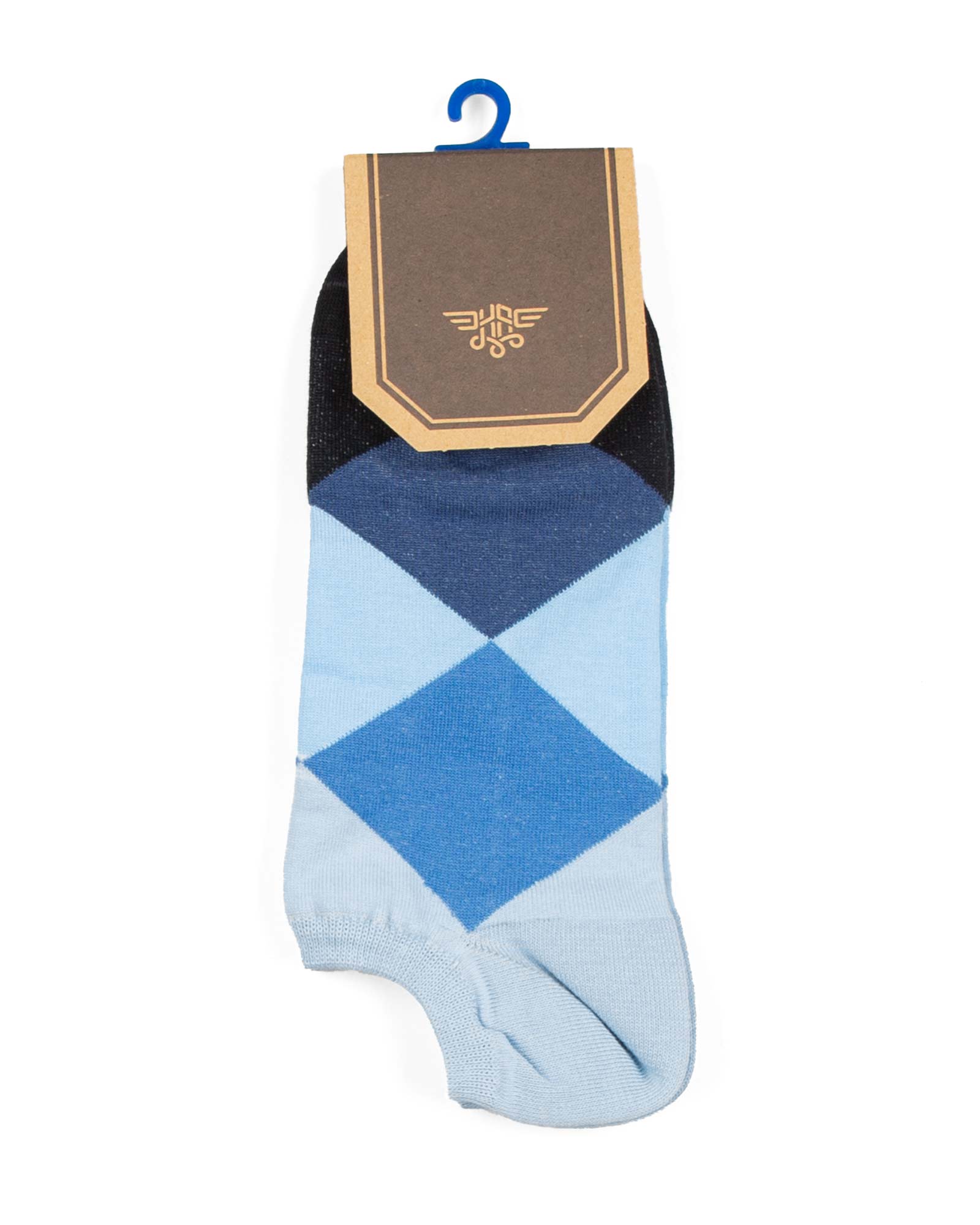 جوراب ساق کوتاه طرح دار 2-t17 - آبی آسمانی