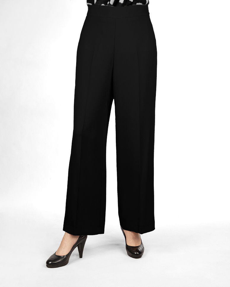 شلوار کرپ زنانه 308200 - مشکی