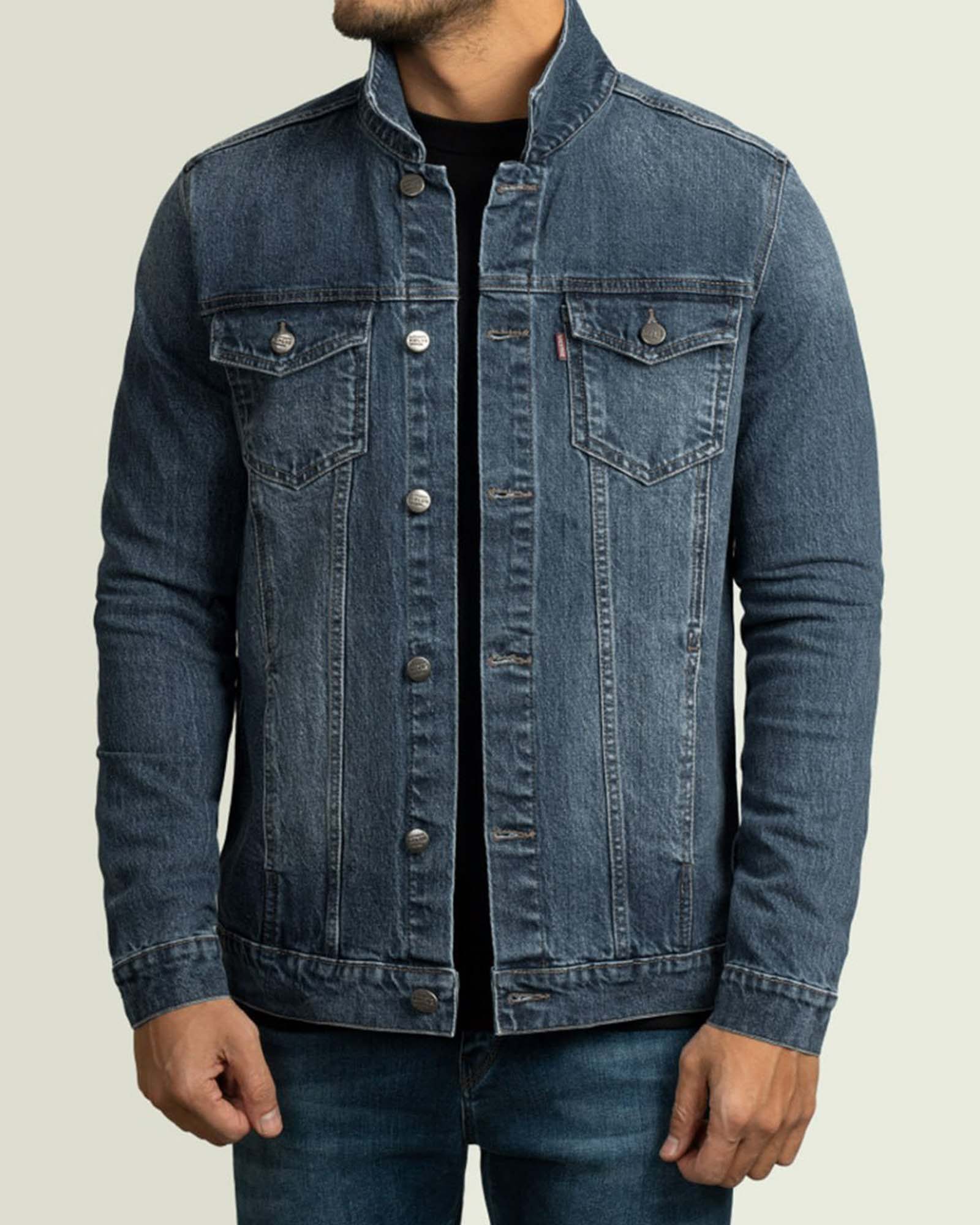 کت جین مردانه 024 - آبی تیره