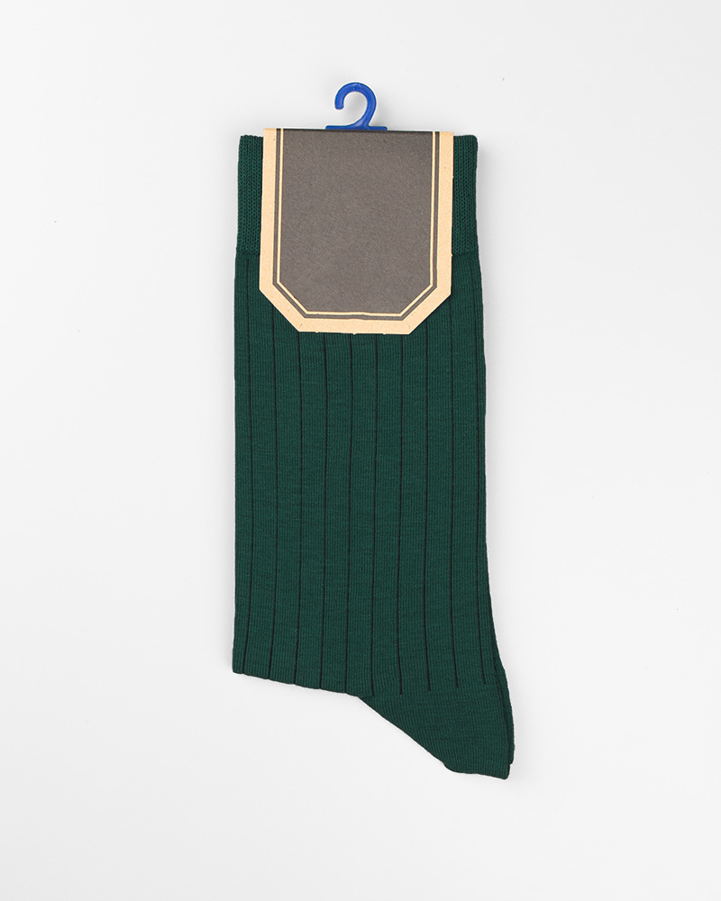 جوراب ساق دار رنگی - سبز تیره