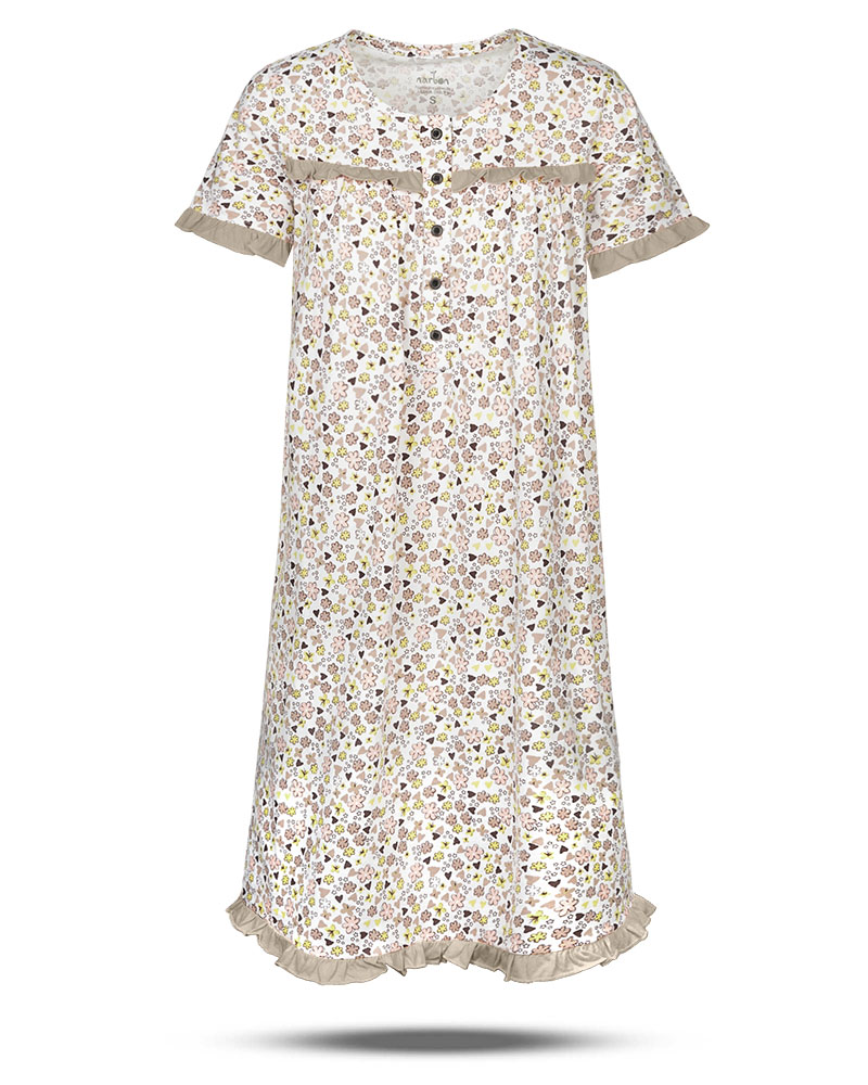 پیراهن راحتی طرح دار زنانه ناربن