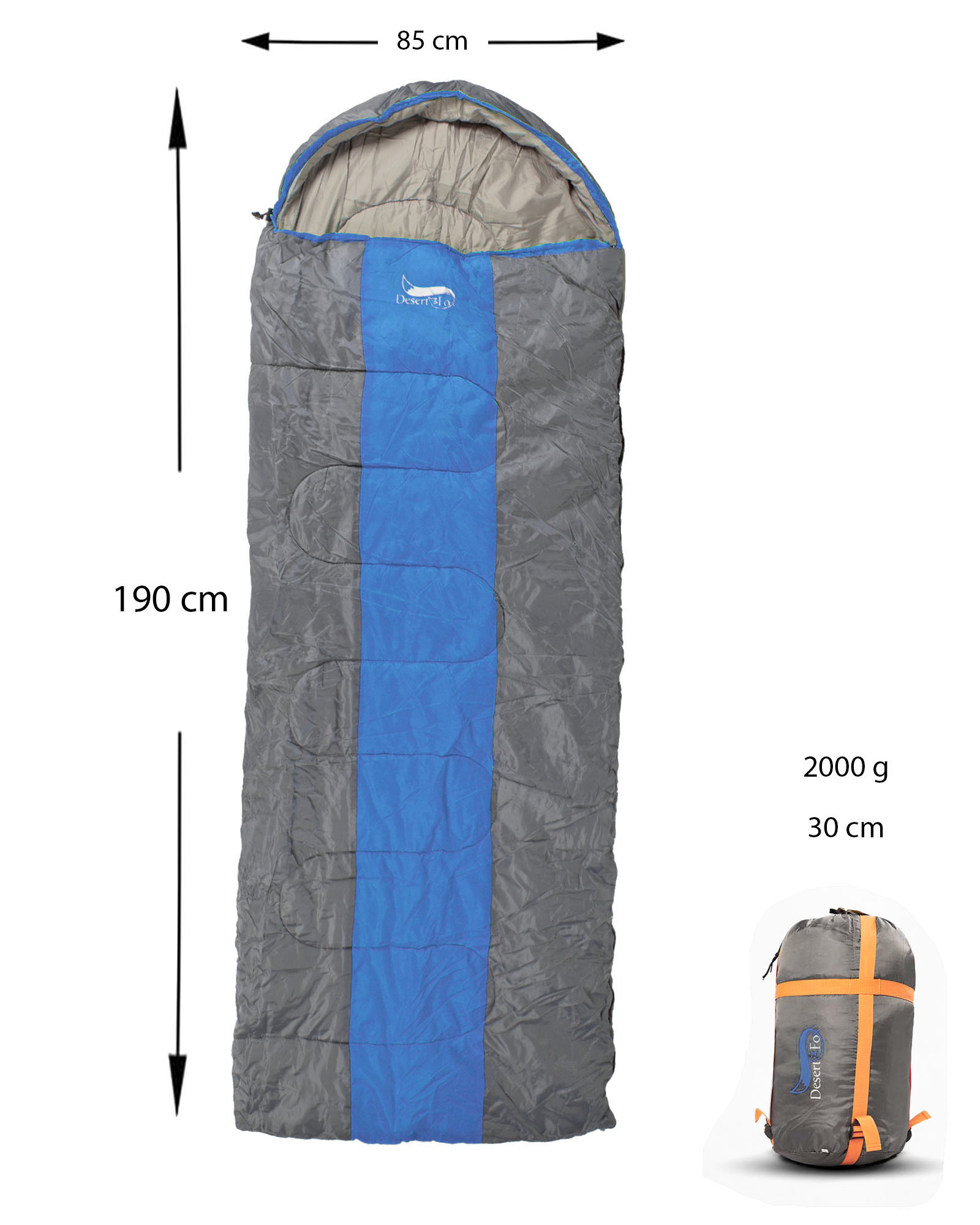 کیسه خواب دیزرت اند فاکس - آبی