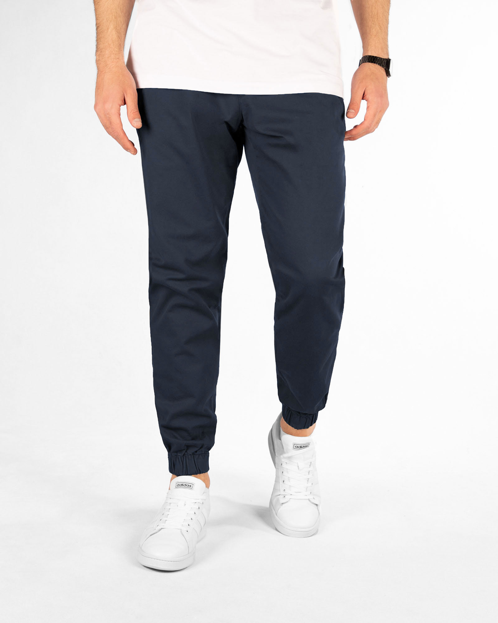 شلواراسلش کتان مردانه vk0223 - سرمه‌ای تیره