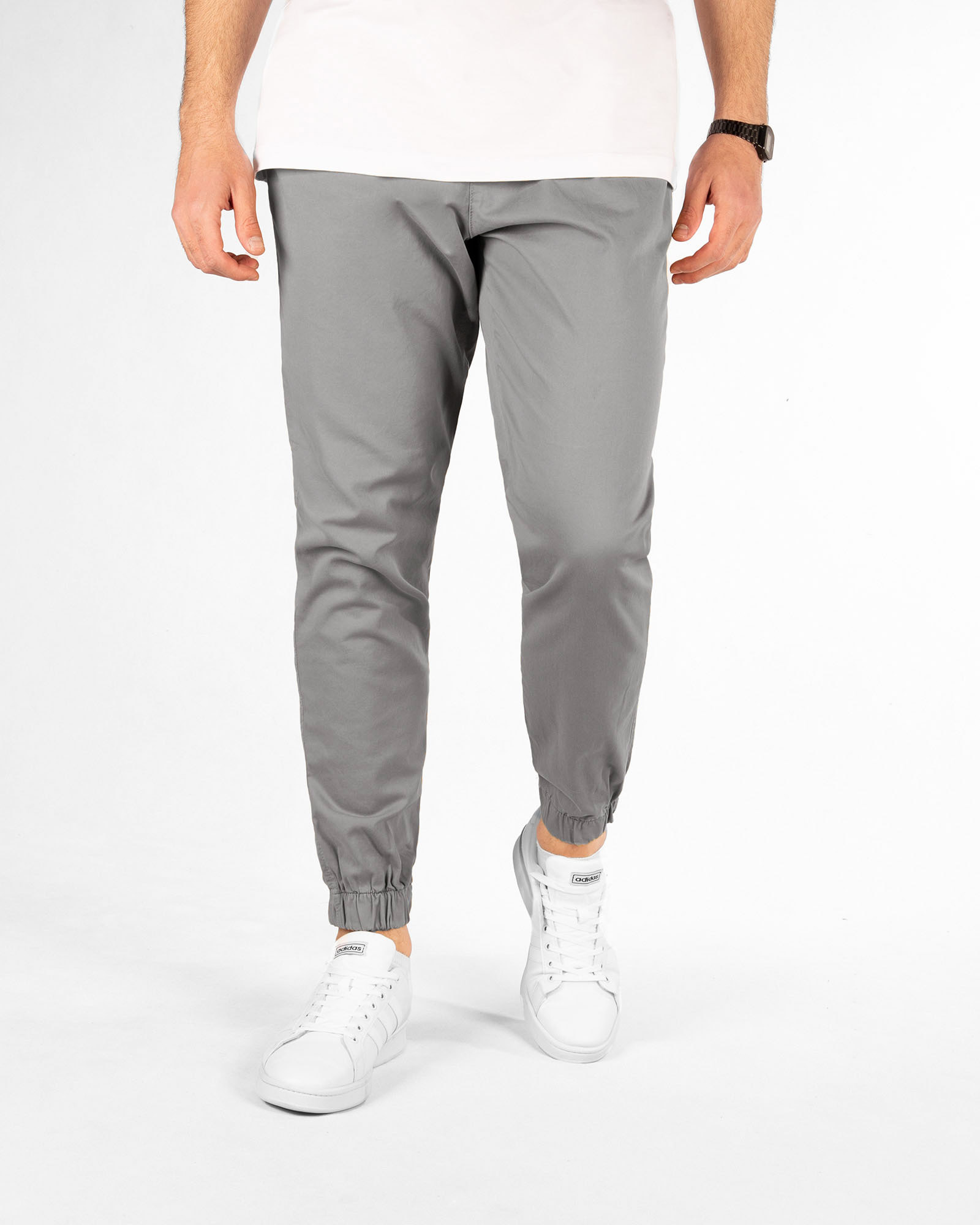 شلواراسلش کتان مردانه vk0223 - طوسی کمرنگ