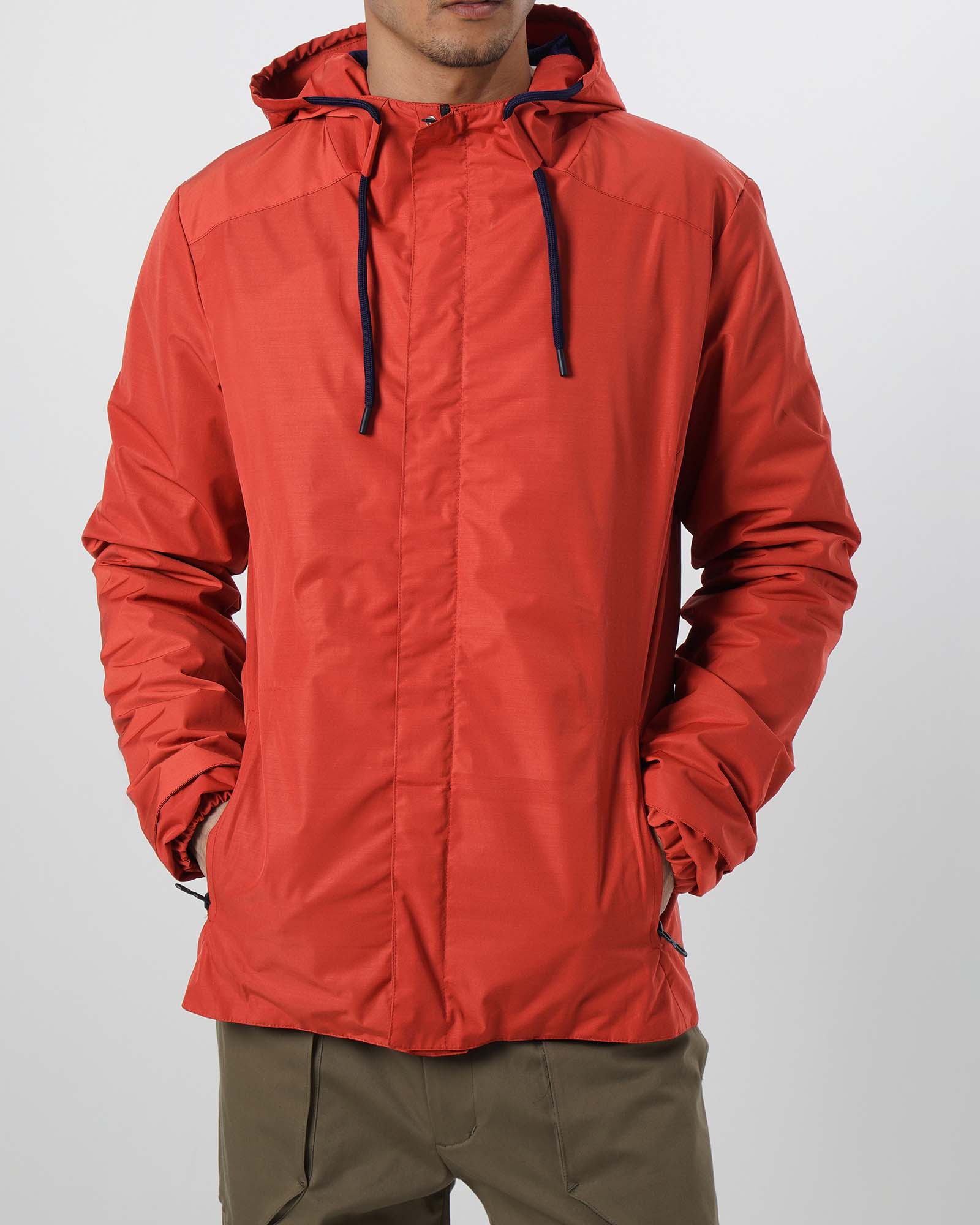 کاپشن بادگیر مردانه 6708 - قرمز نارنجی