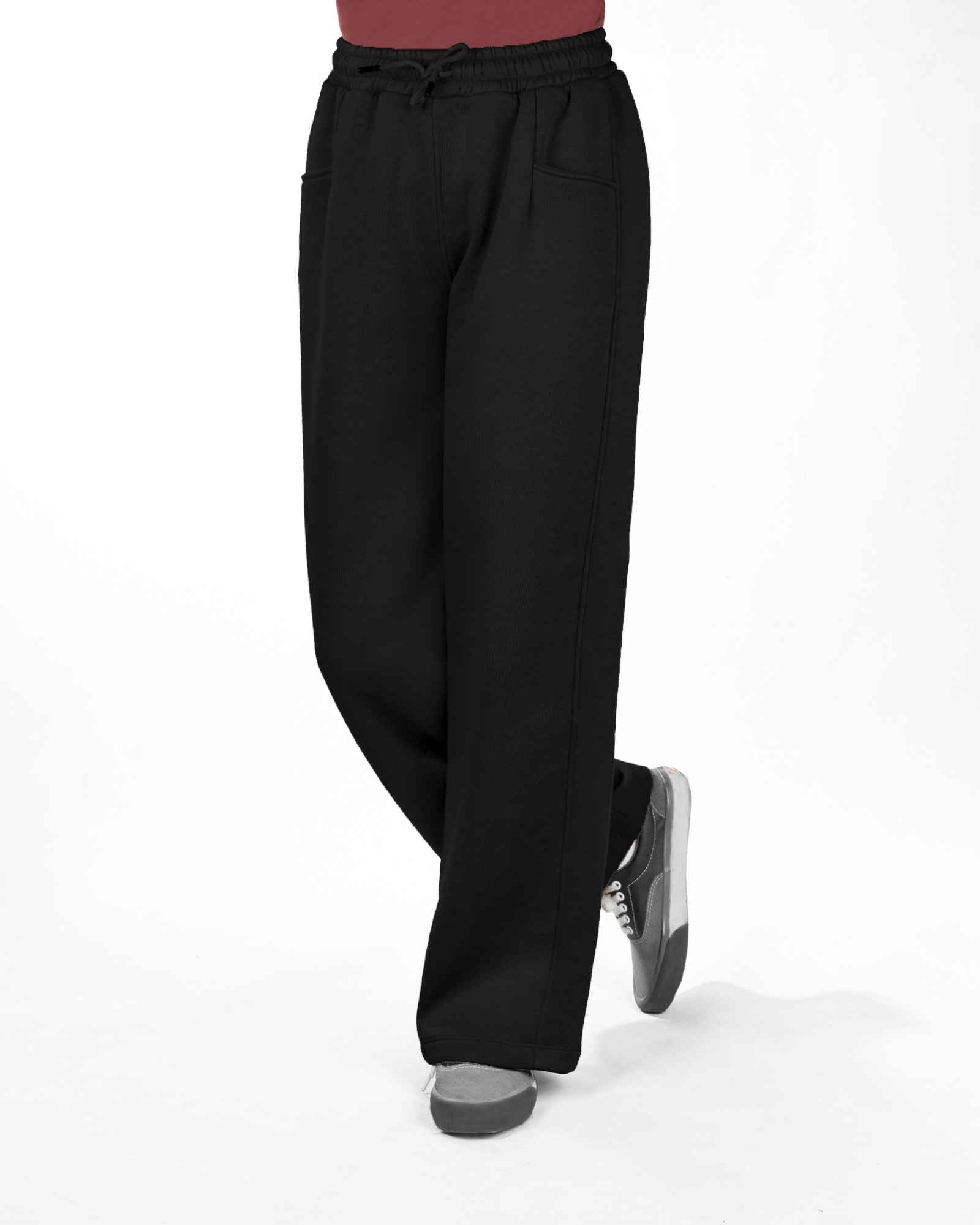 شلوار دورس زنانه تو کرکی 3158 - مشکی