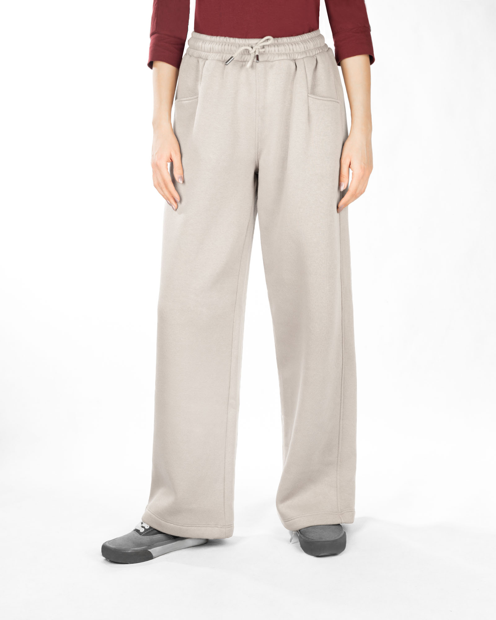 شلوار دورس زنانه تو کرکی 3158 - کرمى