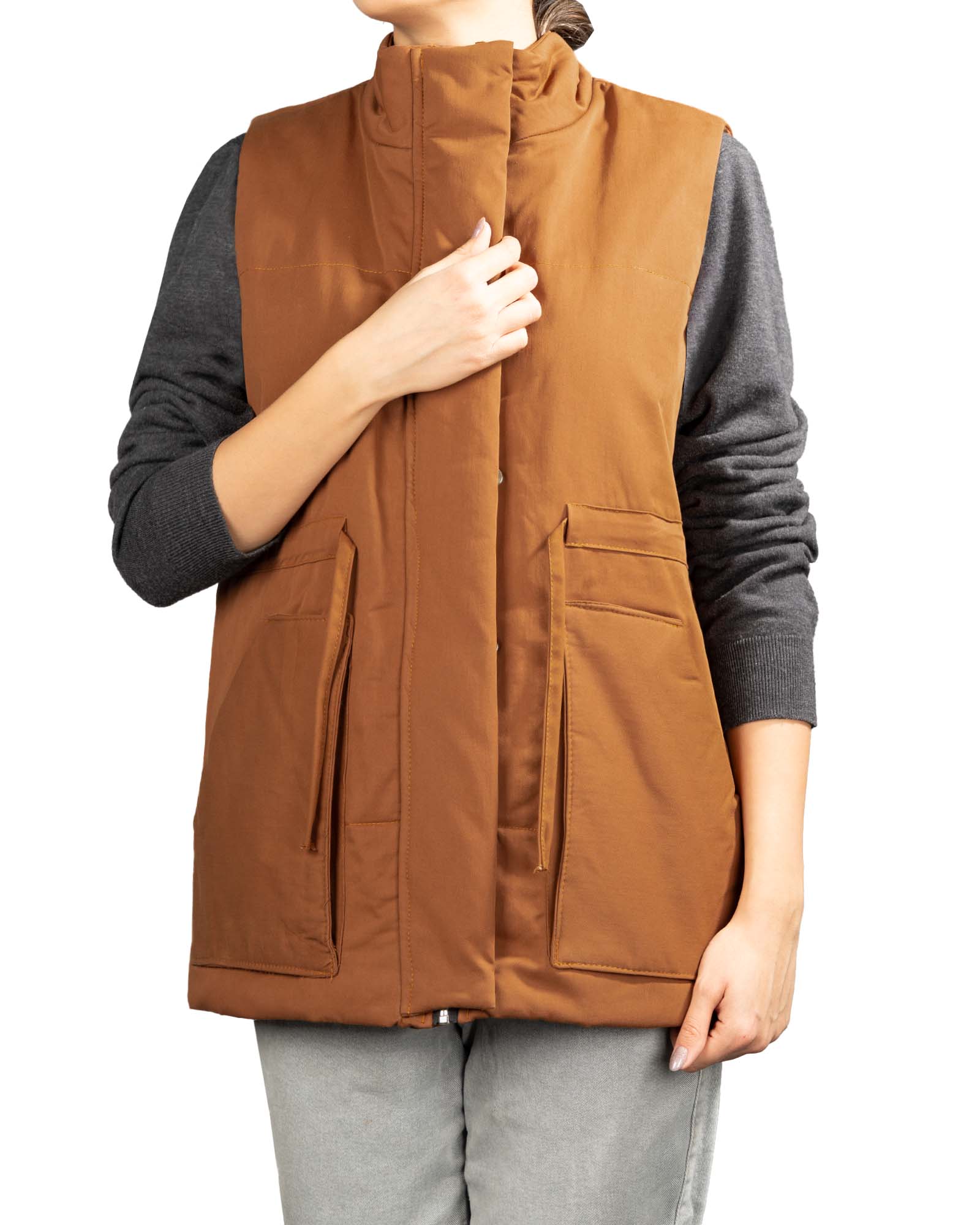 پافر میکرو زنانه 3010 - بادامی