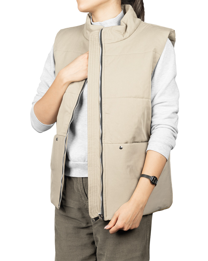 کاپشن پافر میکرو زنانه 3014 - کرمى