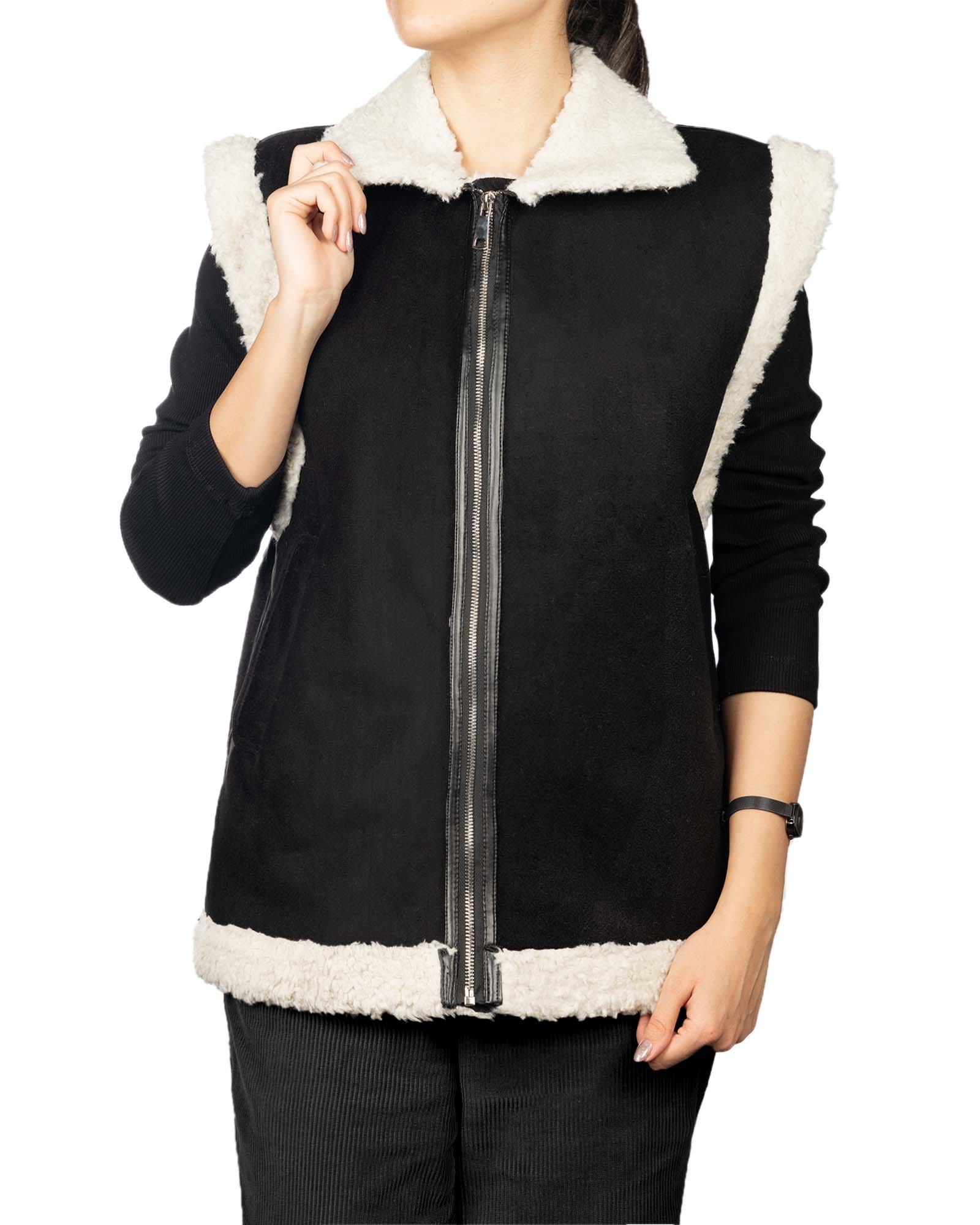 کاپشن پافر سوئت زنانه 3023 - سفید