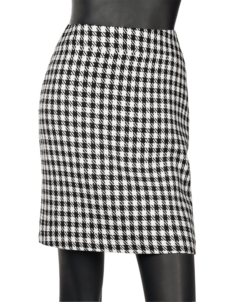 دامن پیچازی زنانه 310138 - مشکی و سفید