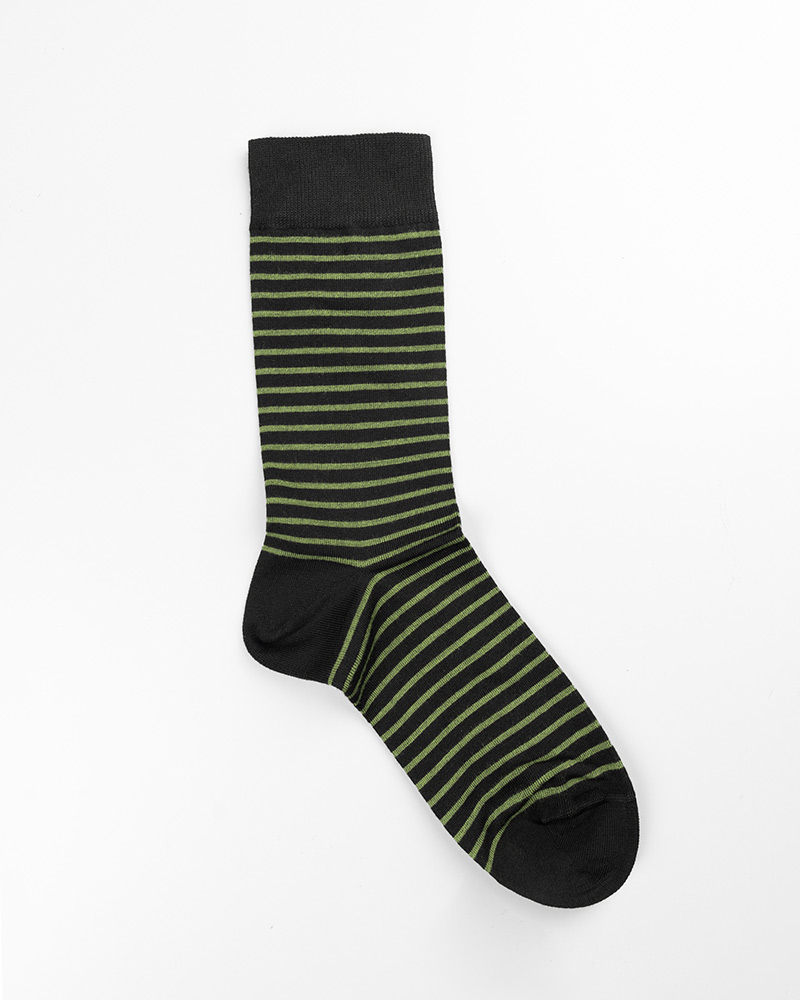 جوراب ساق دار طرح دار vk599 - سبز چمنی