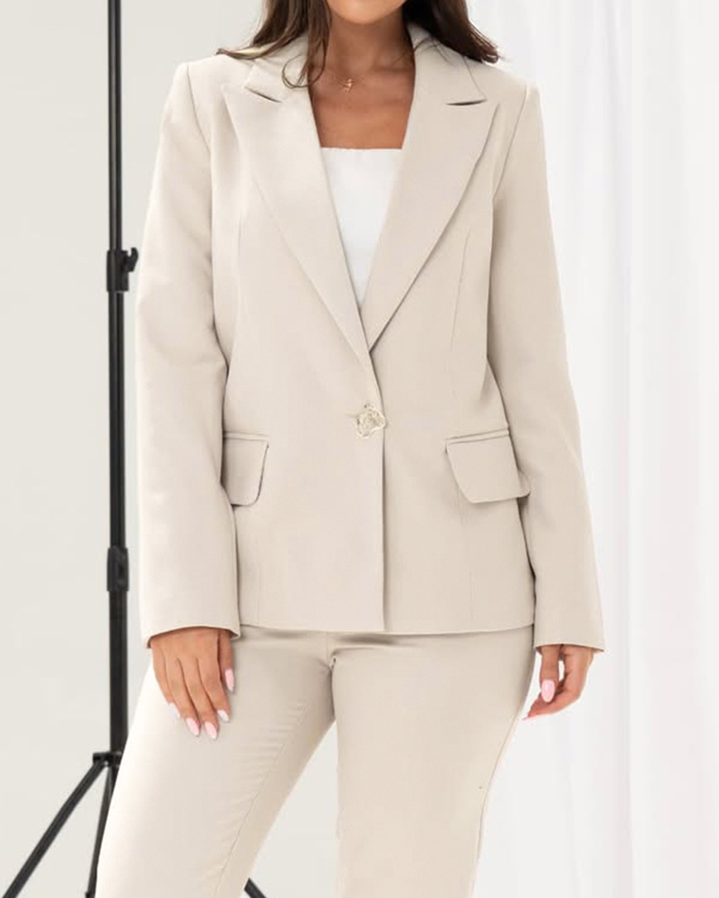 کت رسمی کرپ زنانه 312162 - کرمى