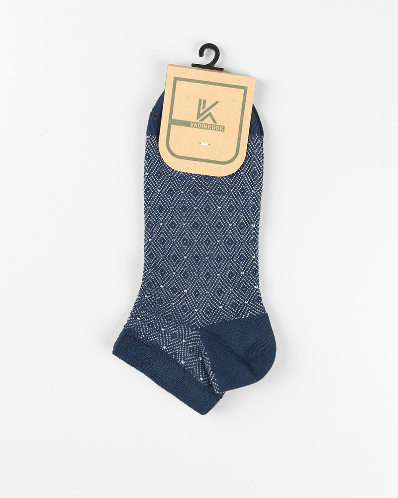 جوراب نخی مچی vk600 - سرمه‌ای
