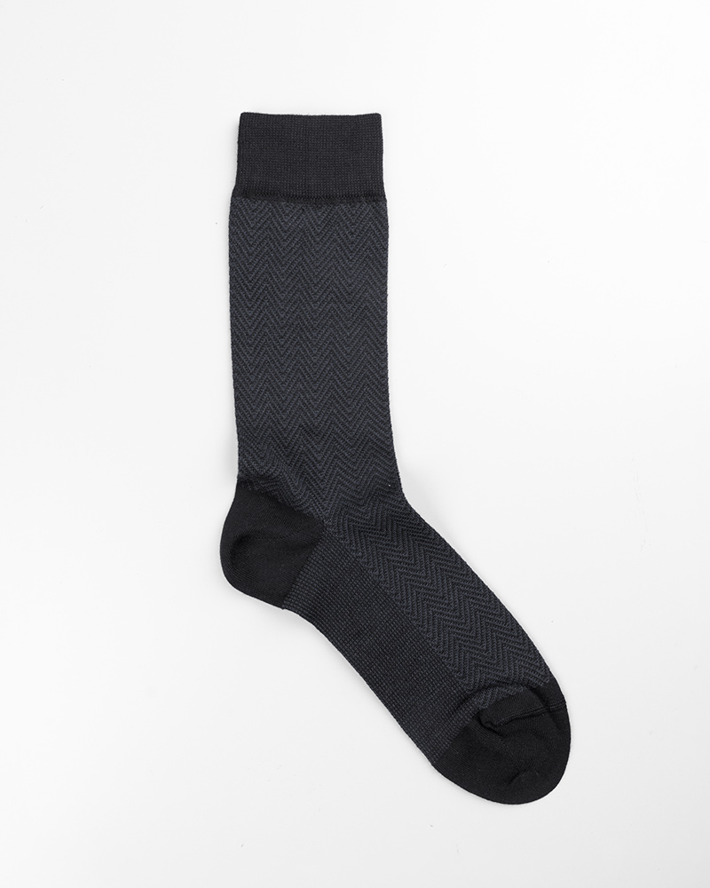 جوراب ساق دار طرح دار vk599 - مشکی