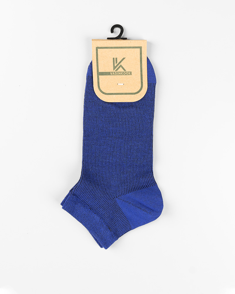 جوراب نخی مچی vk600 - آبی