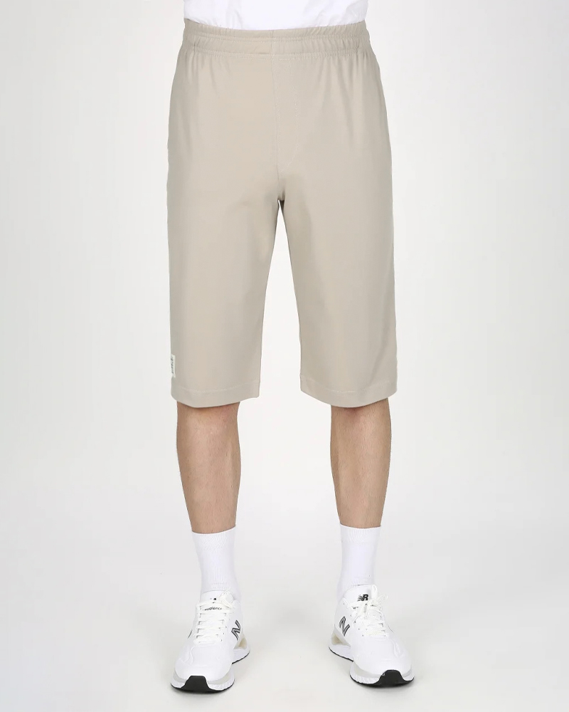 شلوارک مردانه نخی 3220 - خاکی