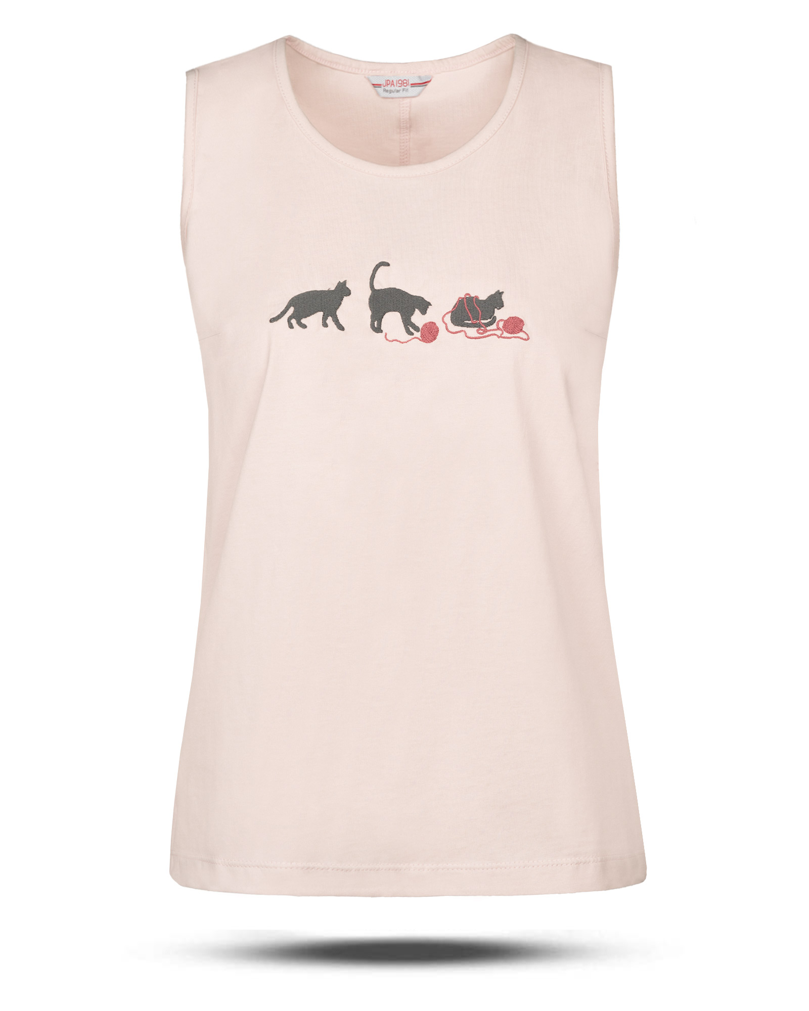 تاپ گلدوزی شده زنانه 3371 - صورتی پاستیلی