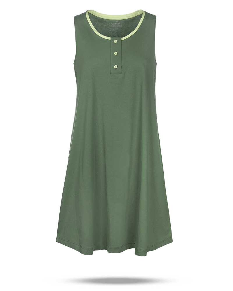 پیراهن پنبه ای زنانه 3858 - زیتونى