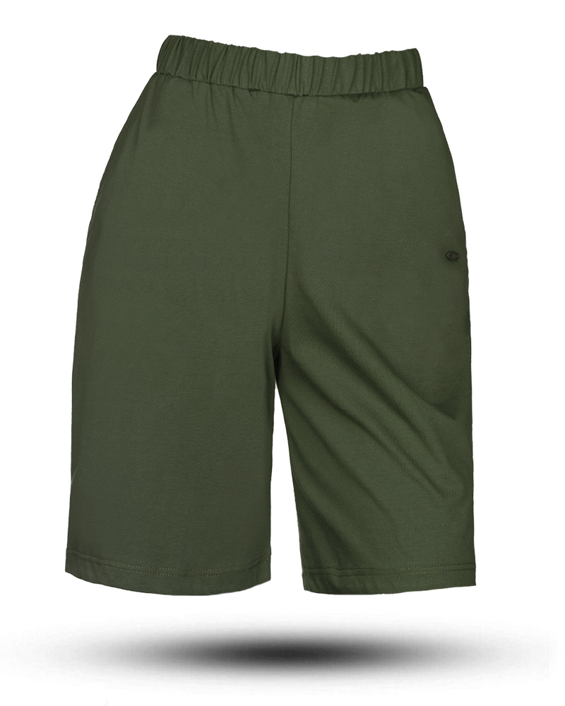 شلوارک راحتی زنانه 2947 - زیتونى