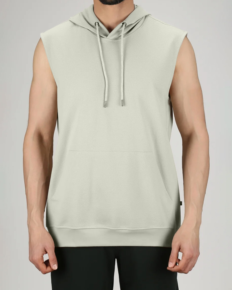 هودی آستین حلقه ای مردانه 3285 - سبز دریایی