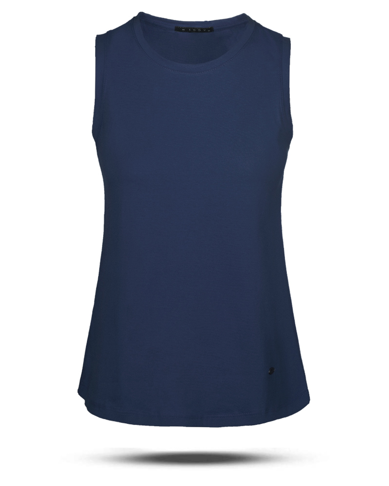 تاپ پنبه ای زنانه 2960 - سرمه‌ای