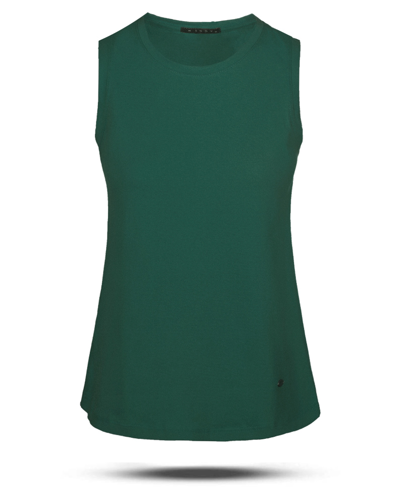 تاپ پنبه ای زنانه 2960 - سبز تیره