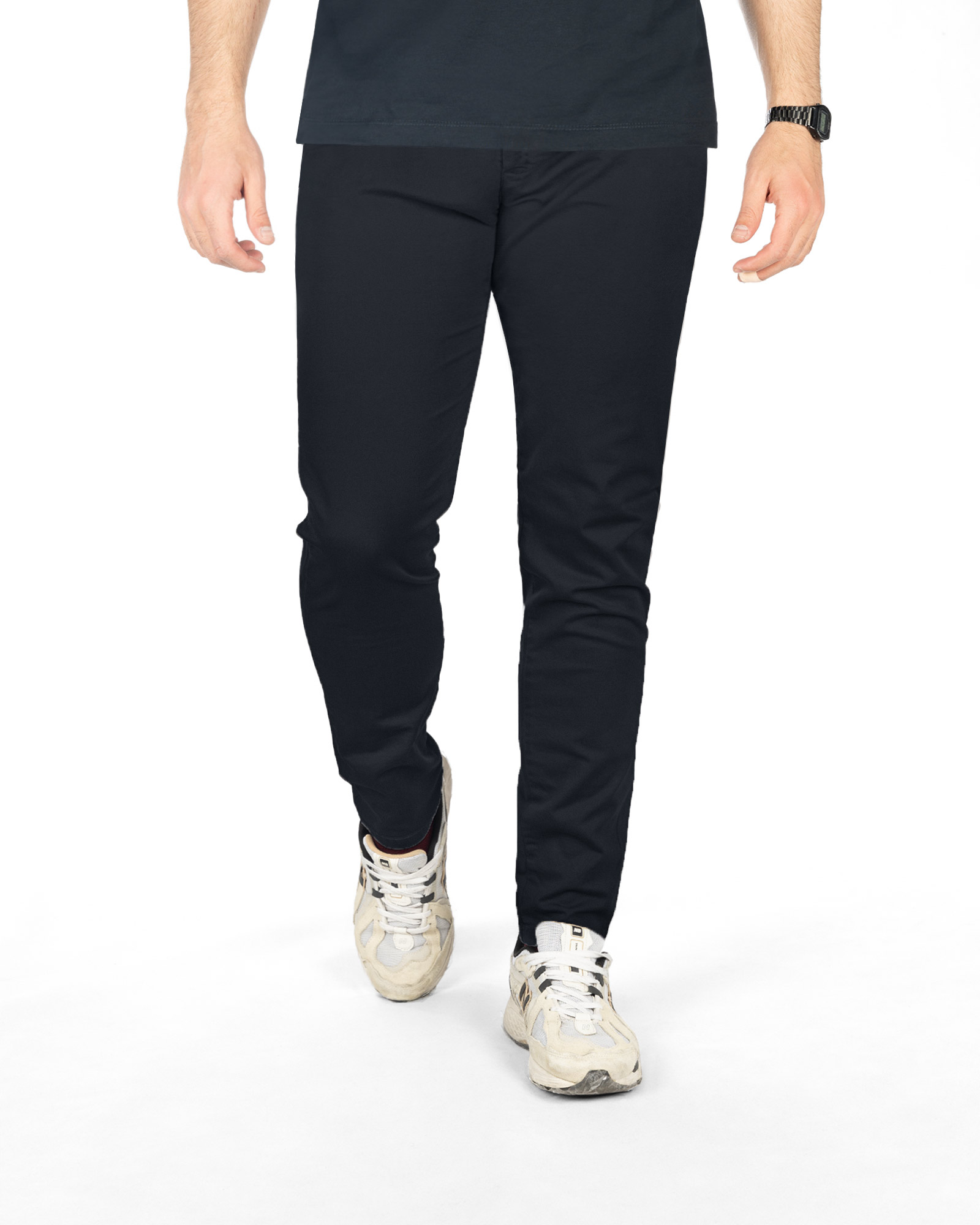 شلوار کتان مردانه رگولار vk0372 - سرمه‌ای تیره