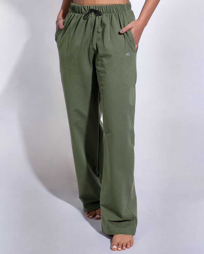 شلوار دورس گلکسی زنانه 3047 - زیتونى