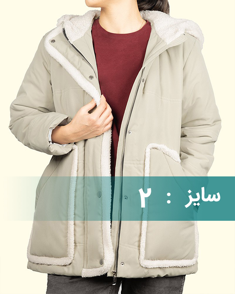 کاپشن کوتاه زنانه 3007 - کرمى