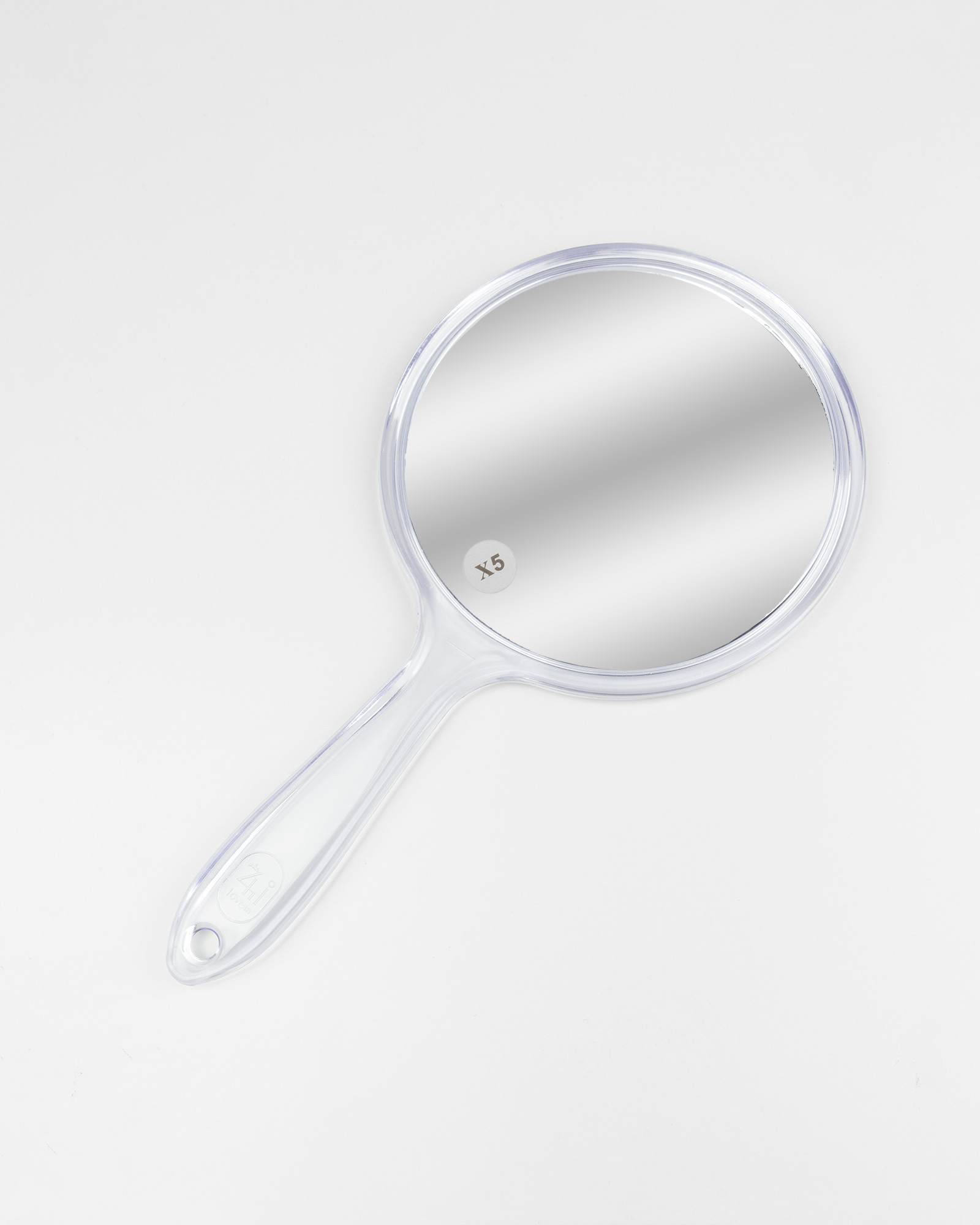 آیینه دستی دوطرفه 065639 - آبی آسمانی