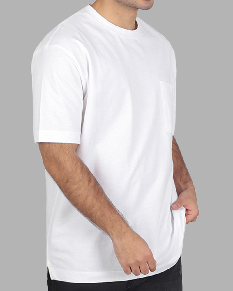 تیشرت بیسیک مردانه 031623 - سفید
