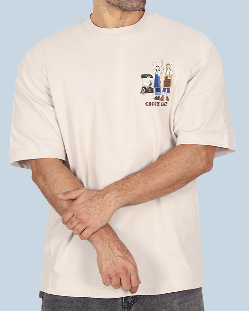 تیشرت گرم بالای مردانه 041720 - خاکستری محو