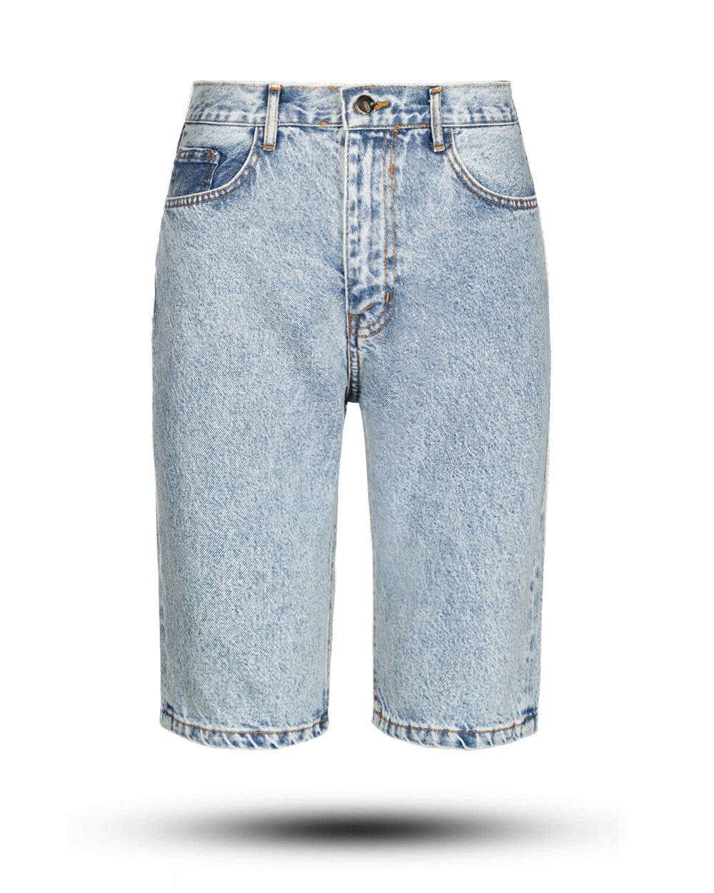 شلوارک جین ساده زنانه 30005108 - آبی آسمانی