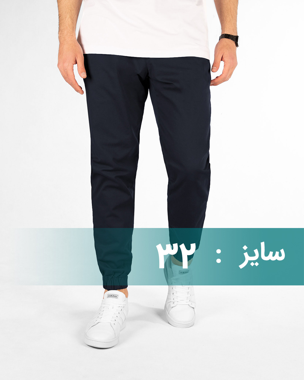 شلوار اسلش کتان مردانه vk0023 - سرمه‌ای تیره