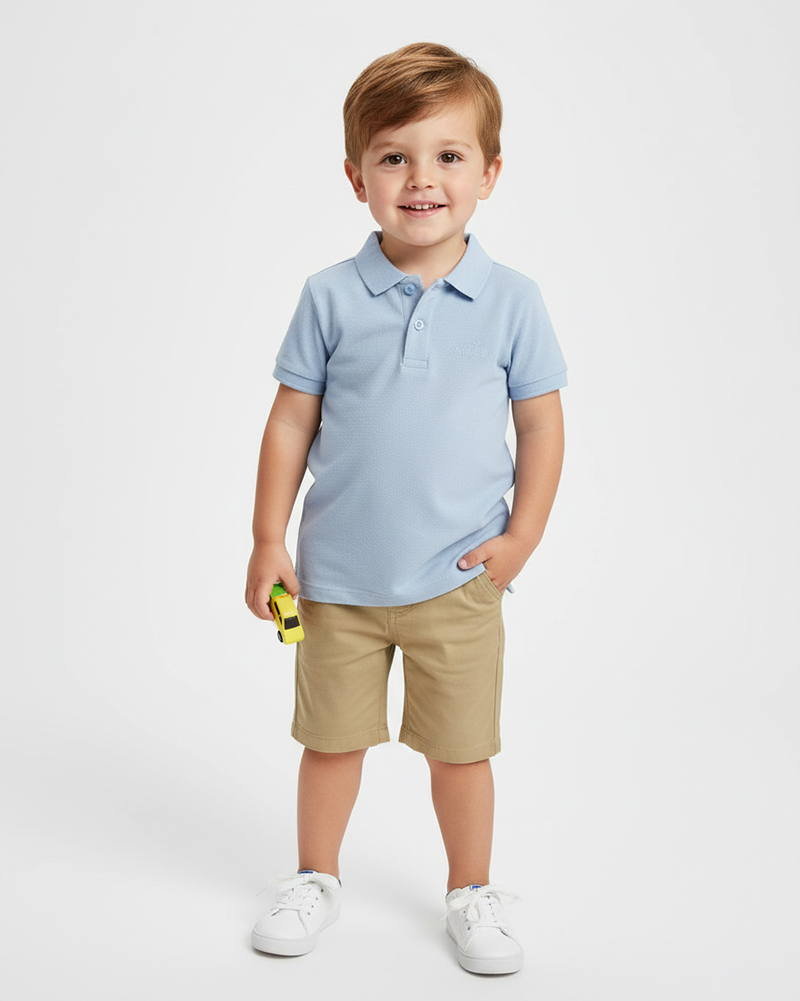 تیشرت جودون بچه گانه 1519 - آبی روشن