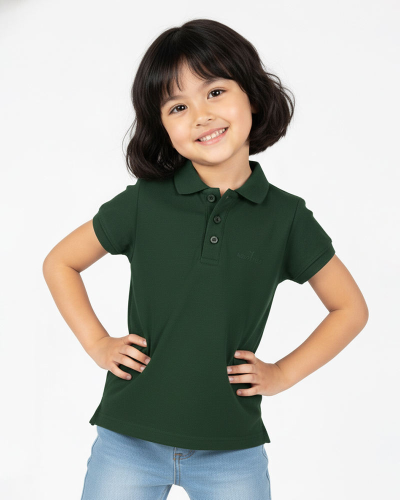 تیشرت جودون بچه گانه 1519 - سبز تیره