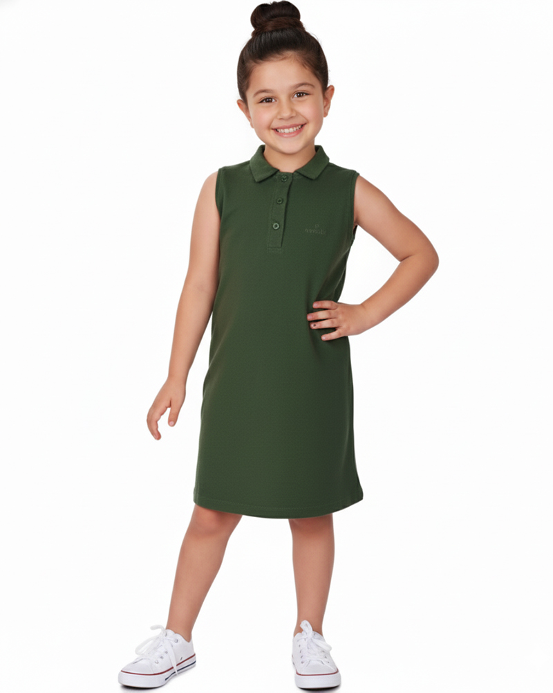 پیراهن بچگانه جودون 1568 - زیتونی سیر