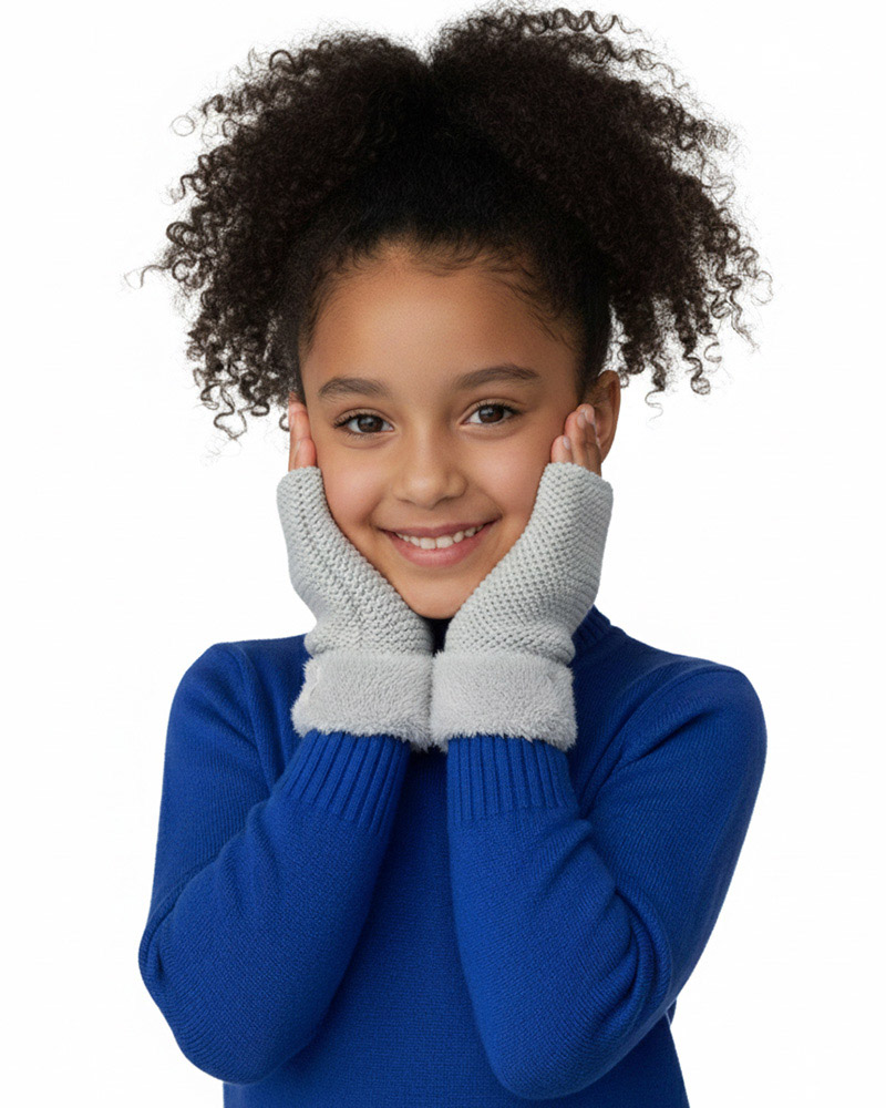 دستکش توکرکی بچگانه 36017 - طوسی