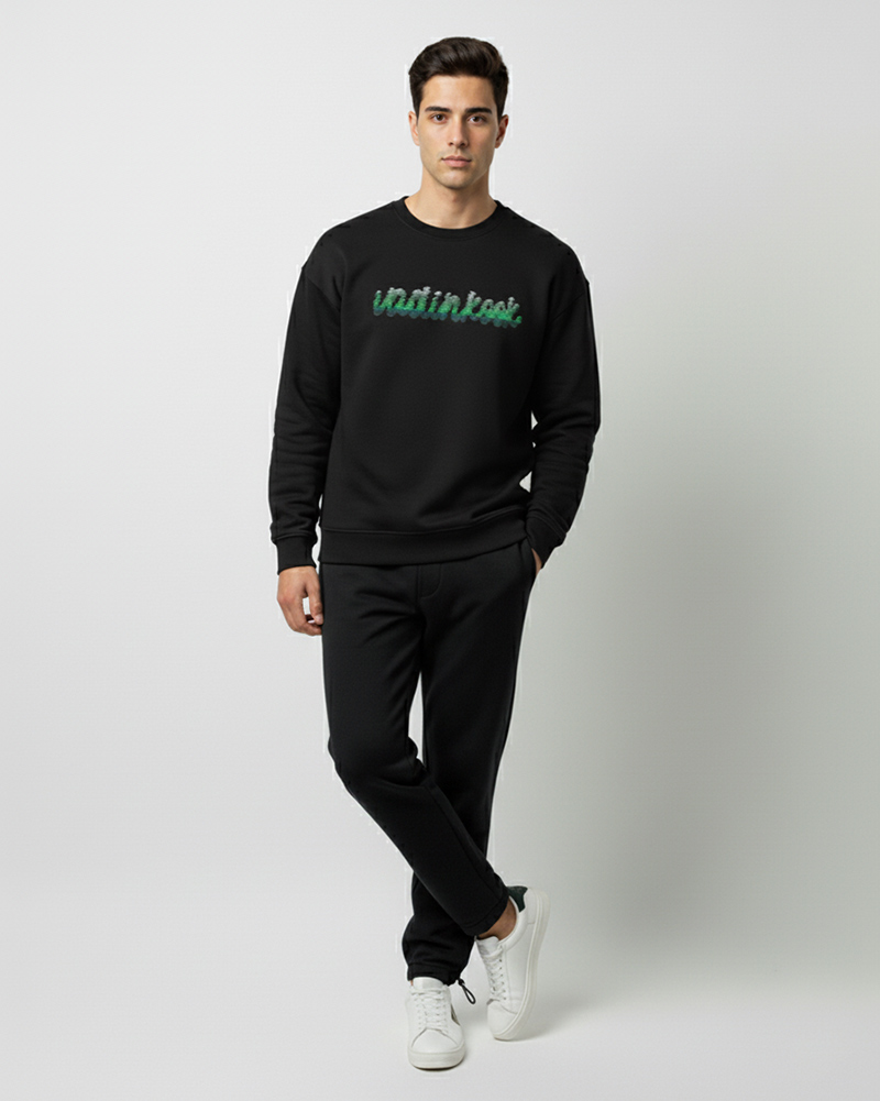 شلوار اسلش بیسیک مردانه سایز بزرگ 4002 - مشکی