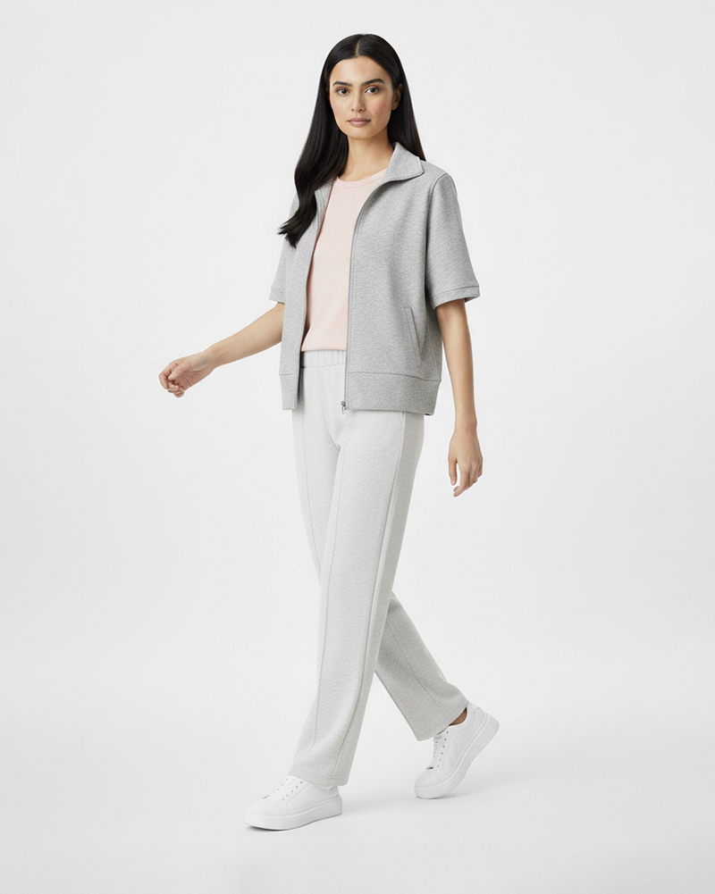 شلوار دورس زنانه 4123 - طوسی