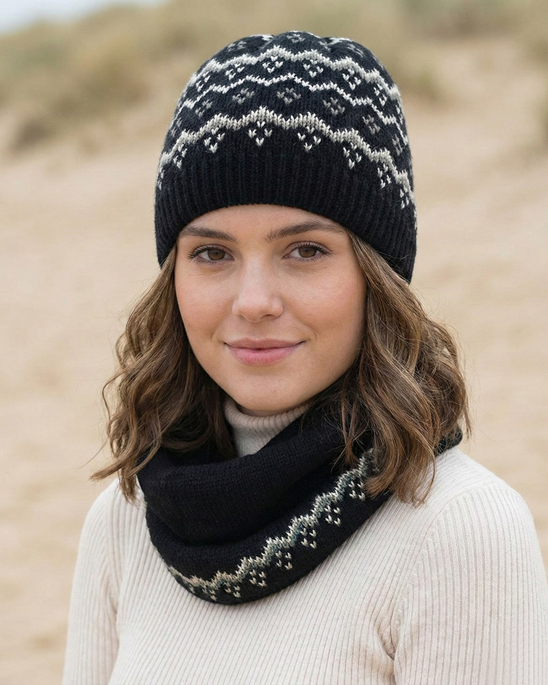 ست کلاه و شال گردن20091 - مشکی