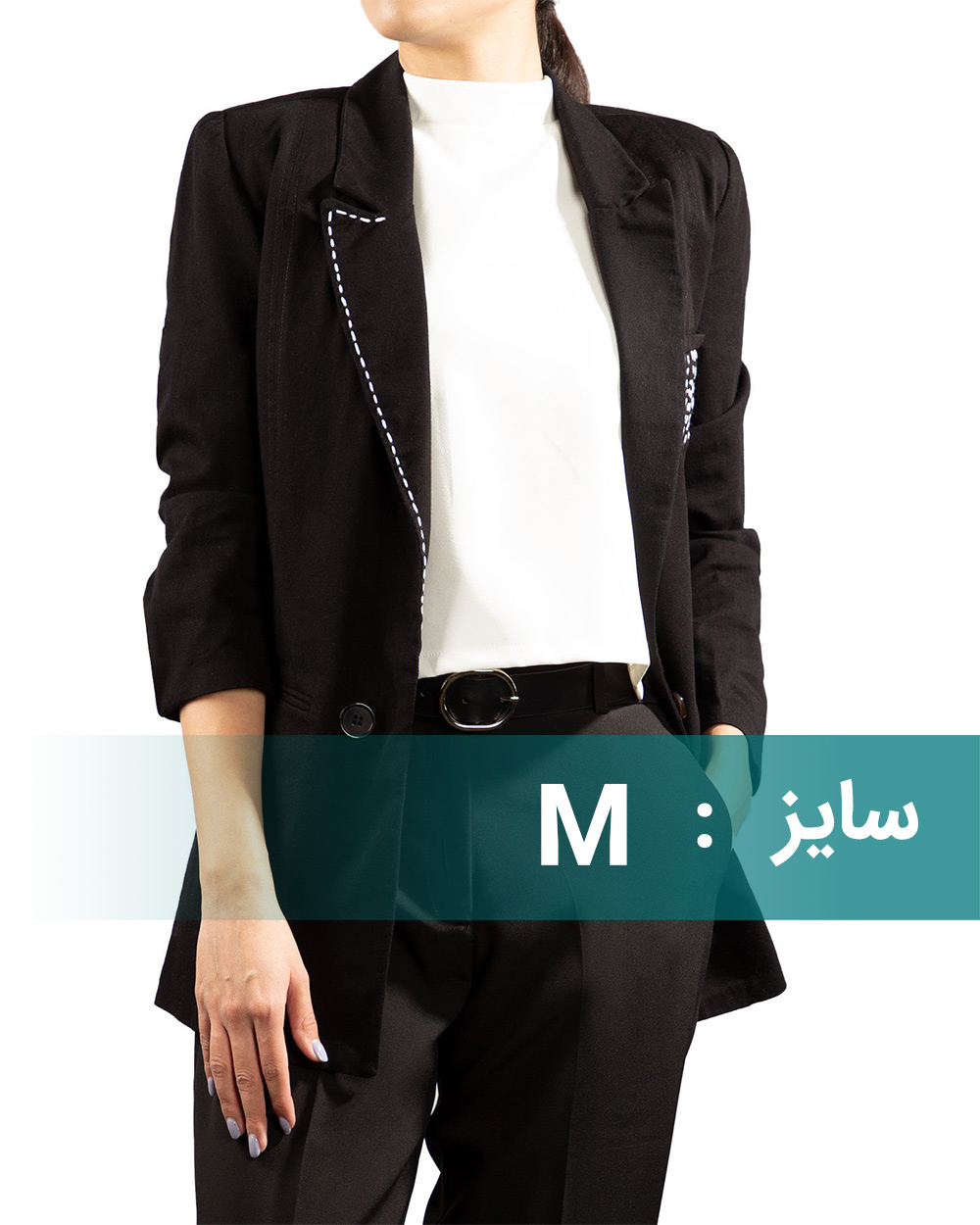 مانتو کتی زنانه 2194 - مشکی