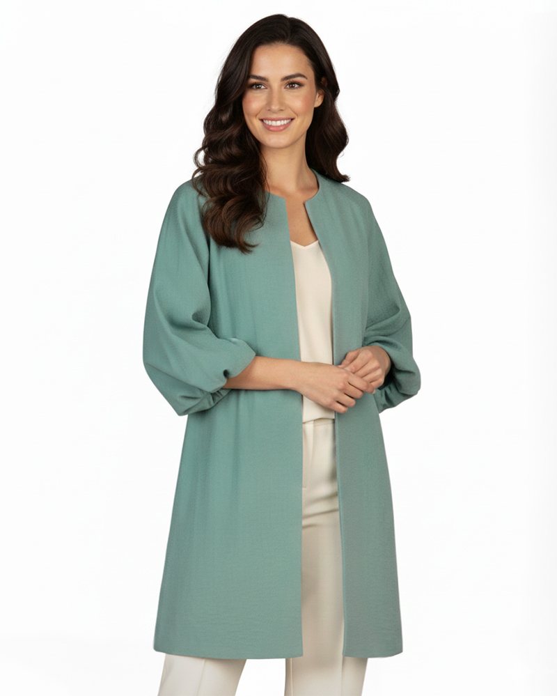 مانتو زنانه 681 - سبز خزه‌اى