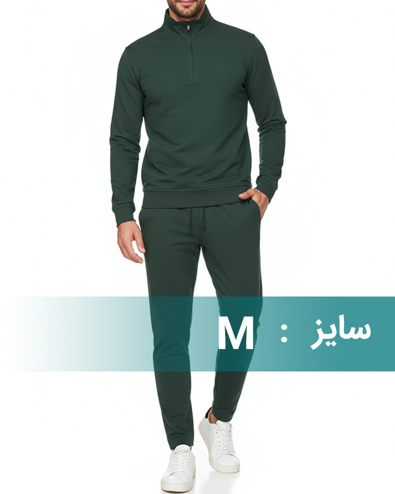 ست بلوز و شلوار دورس نخی مردانه 4133 - ماشی